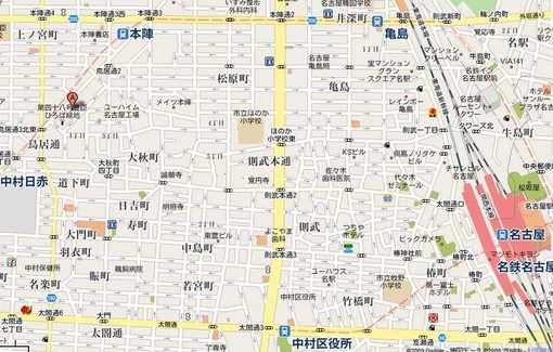 中村生涯学習センター広域地図
